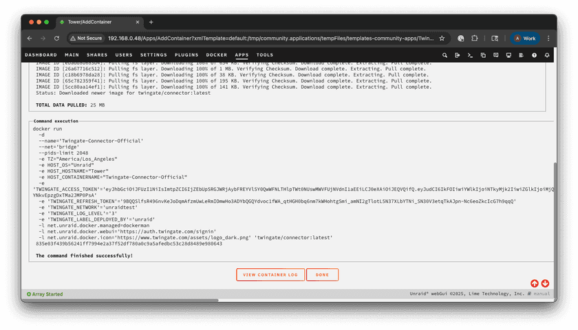 Installation Success