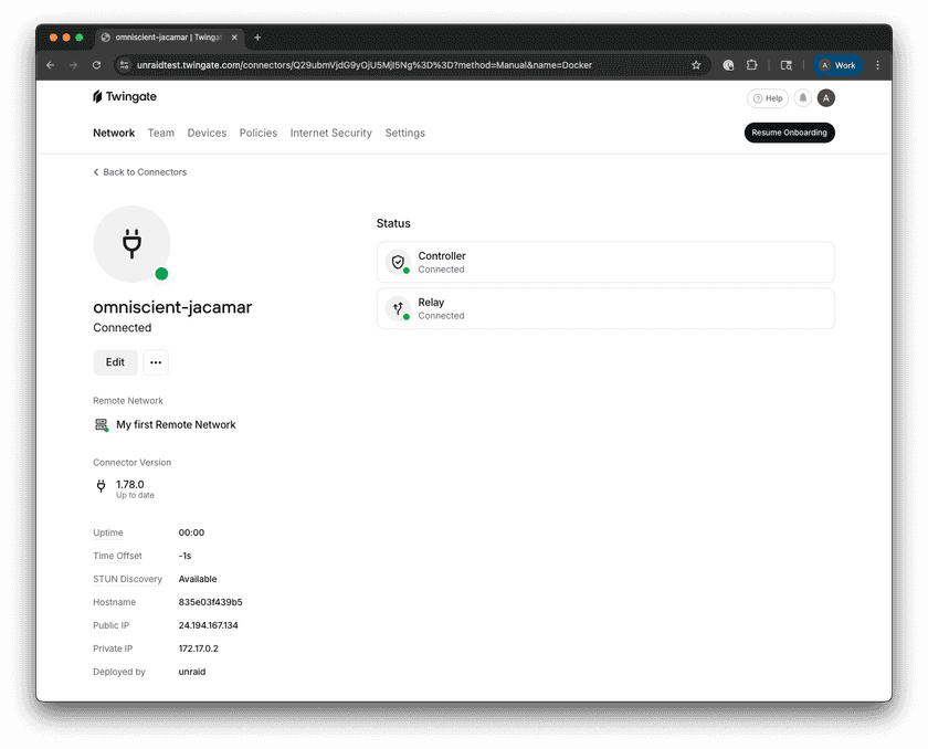 Fully Setup Connector