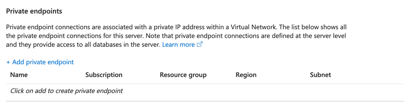 Create a Private Endpoint with the Connector's VNet being the Source and DB being the destination