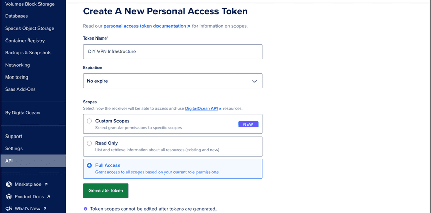 Token Configuration