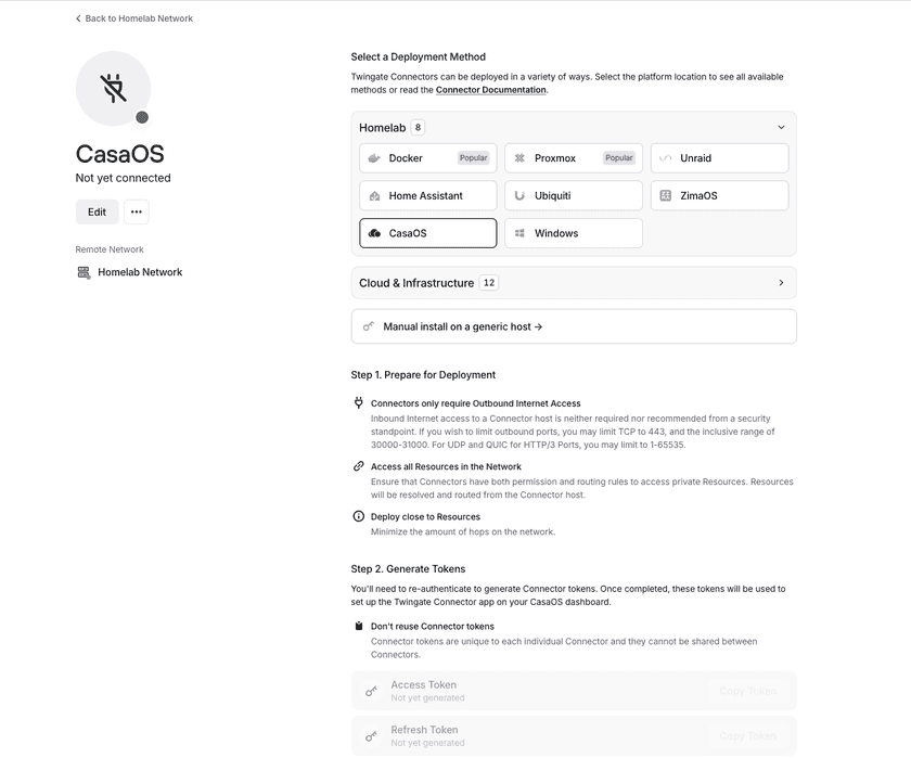 CasaOS Option