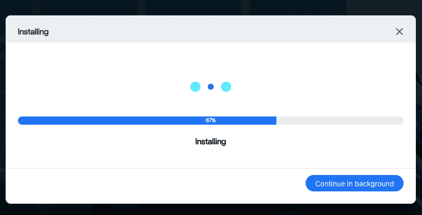 Installing Popup