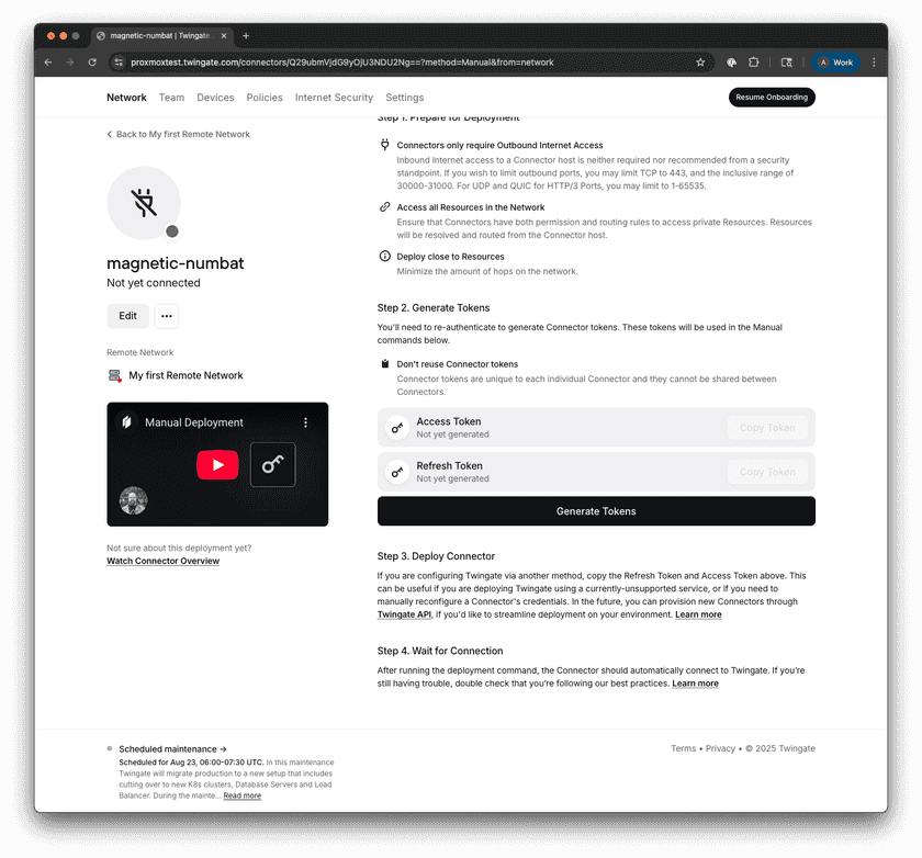 Step 2 of Connector Setup