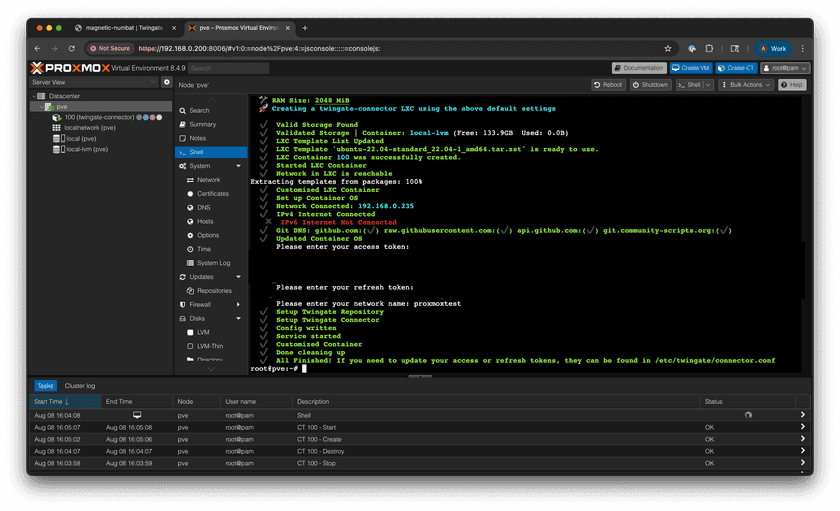 Helper Script Finished