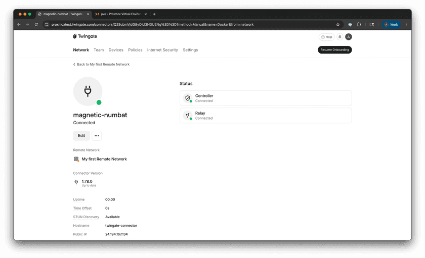 Fully Setup Connector