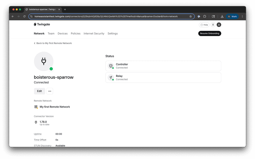 Fully Setup Connector
