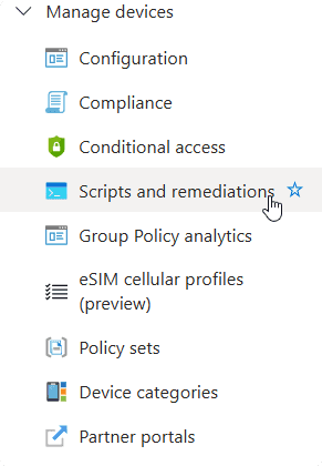 Scripts and remediations